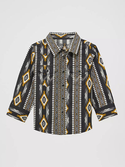 Wrangler Boy's Checotah Geometric Print Shirt