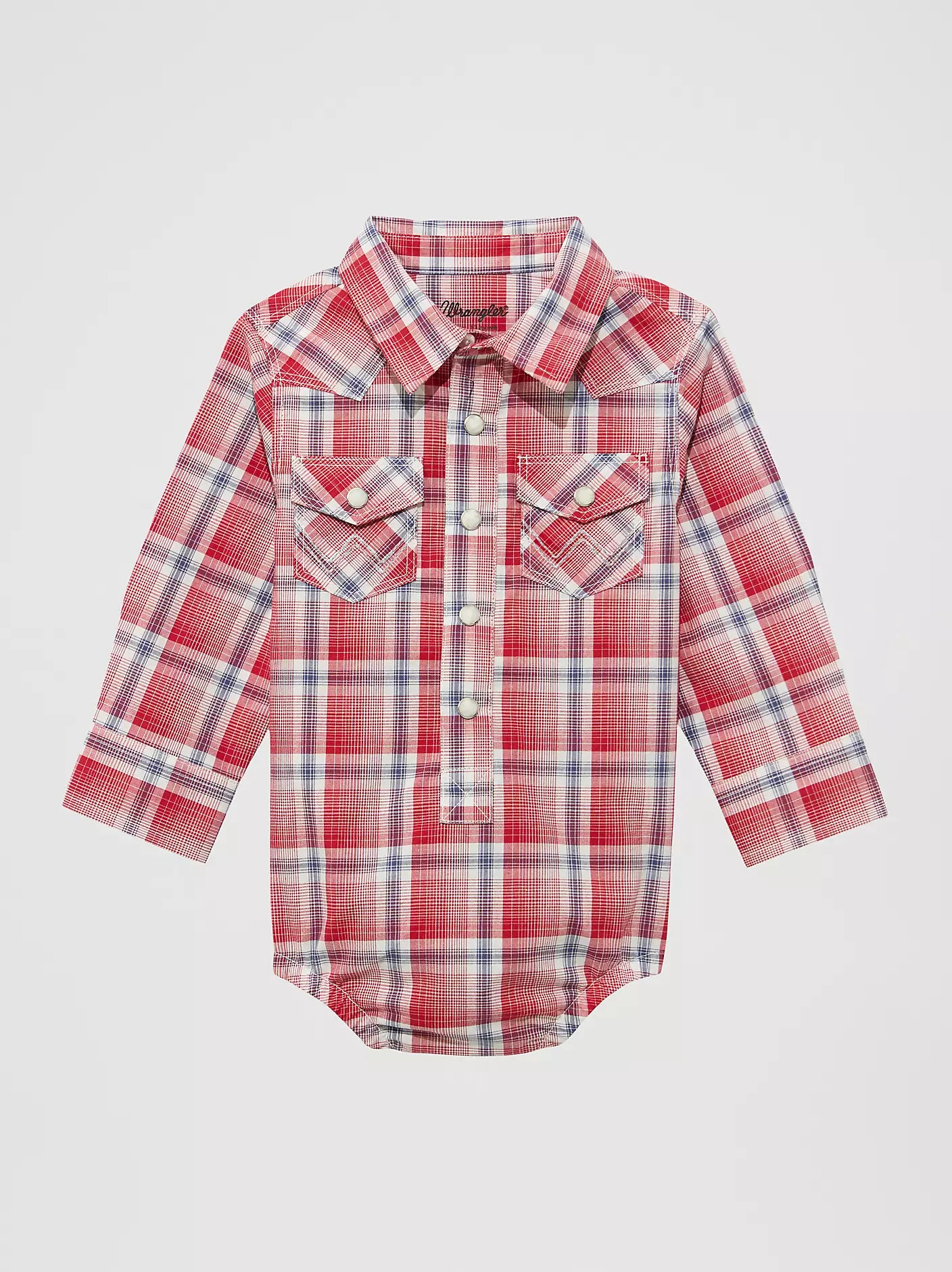 Wrangler Baby Boy Plaid Snap Bodysuit