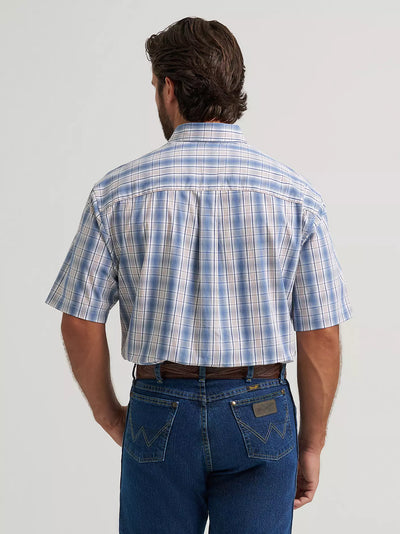 Wrangler Men's George Strait Plaid Western Shirt