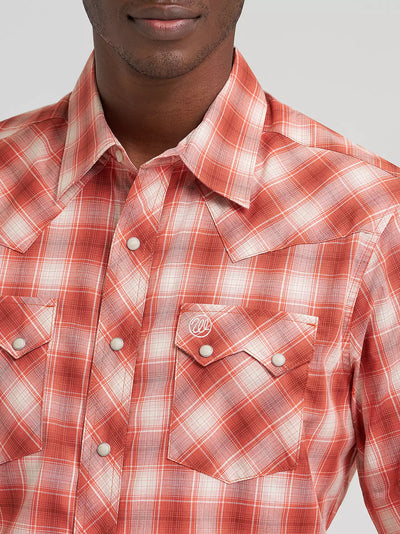 Wrangler Men's Plaid Retro Western Shirt