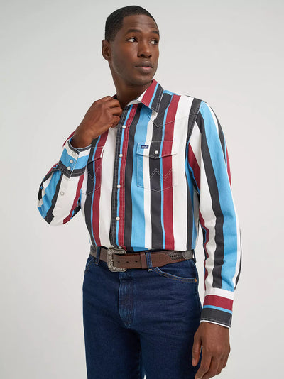 Wrangler Men's Vintage-Inspired Brushpopper Shirt