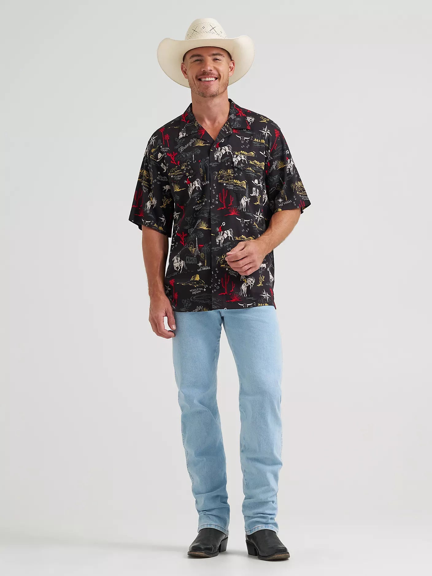 Wrangler Men's Coconut Cowboy Camp Shirt