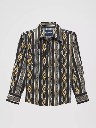 Wrangler Boy's Checotah Geometric Print Shirt