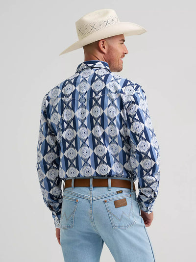 Wrangler Men's Checotah Geometric Western Shirt