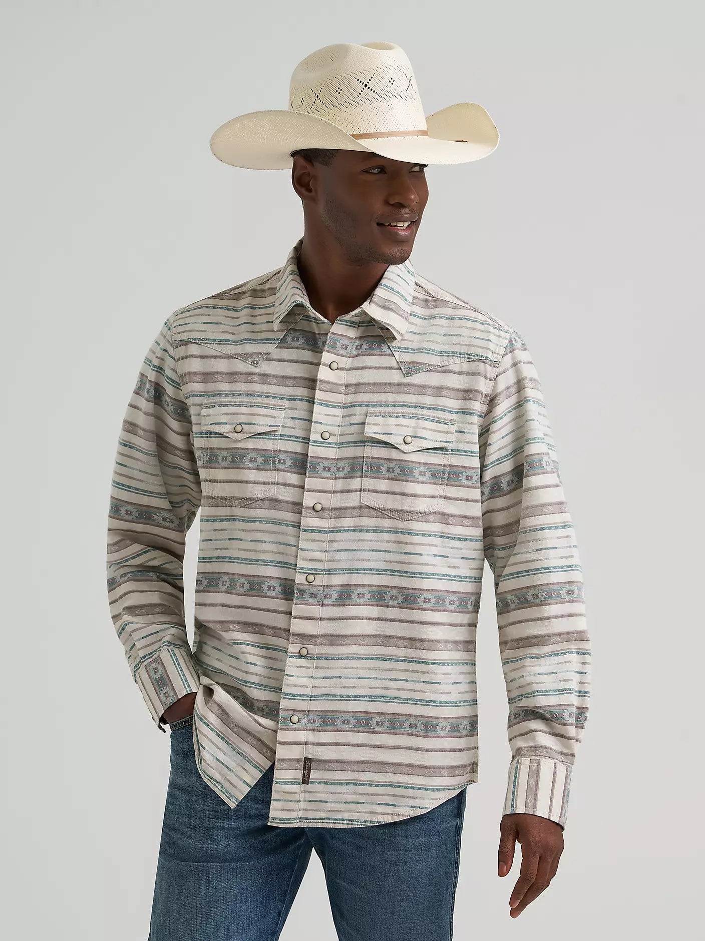 Centerville Western Stores - Men's Long Sleeve Western Shirts Tagged "Brown" Centerville Western Stores - Men's Long Sleeve Western Shirts Tagged "Brown"