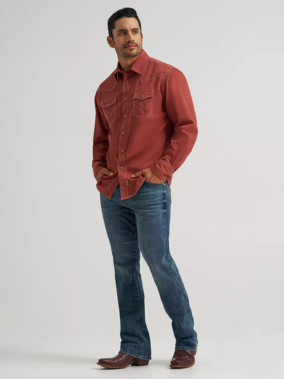 Wrangler Men's Retro Premium Western Shirt
