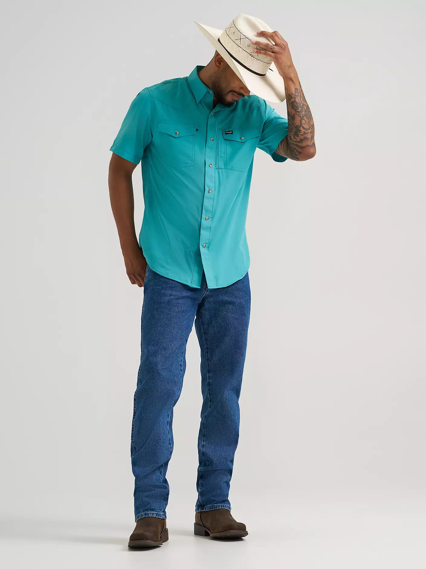 wrangler all terrain gear Wrangler Men's All Terrain Gear Performance Shirt