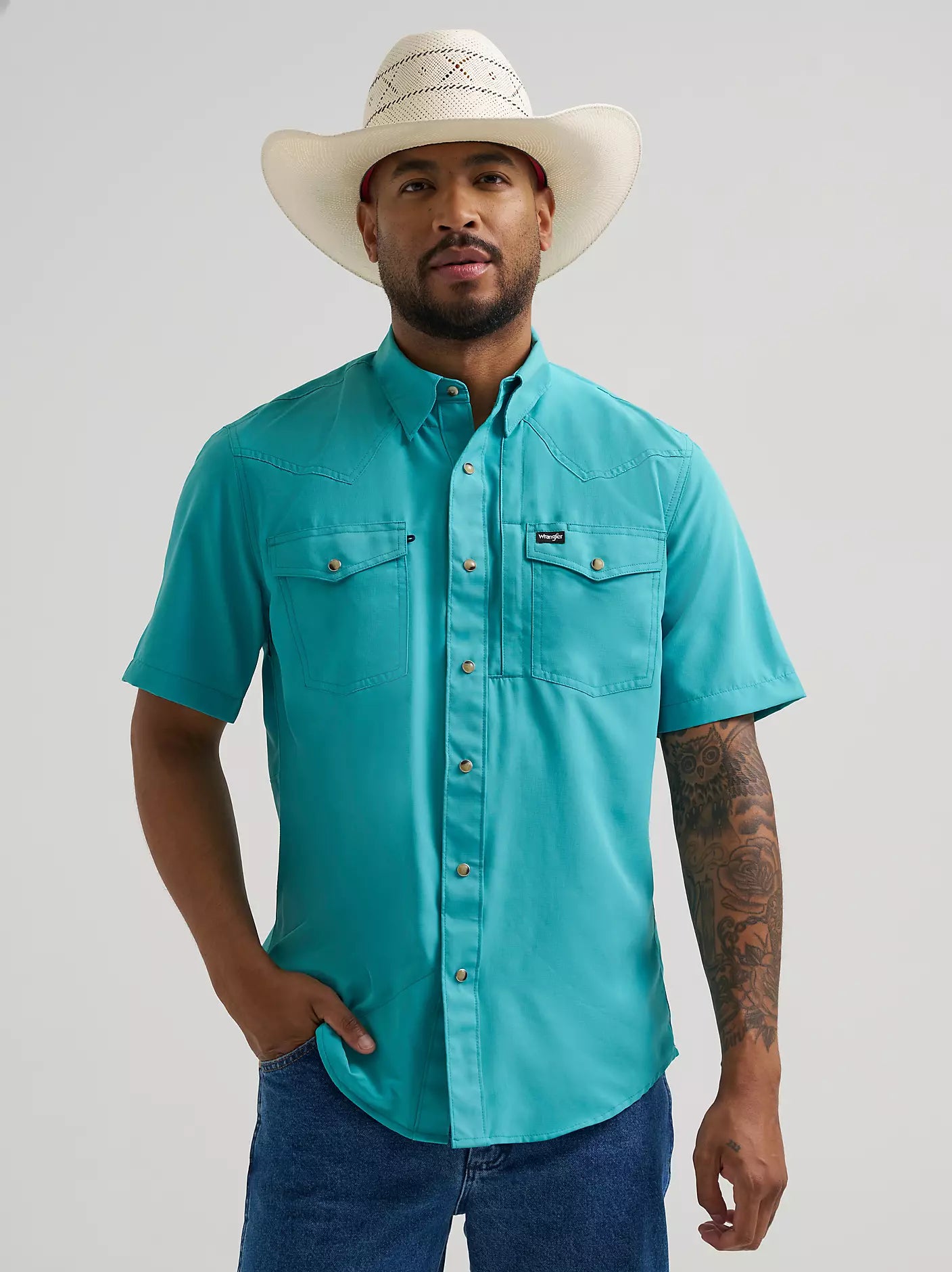 all terrain gear wrangler Wrangler Men's All Terrain Gear Performance Shirt