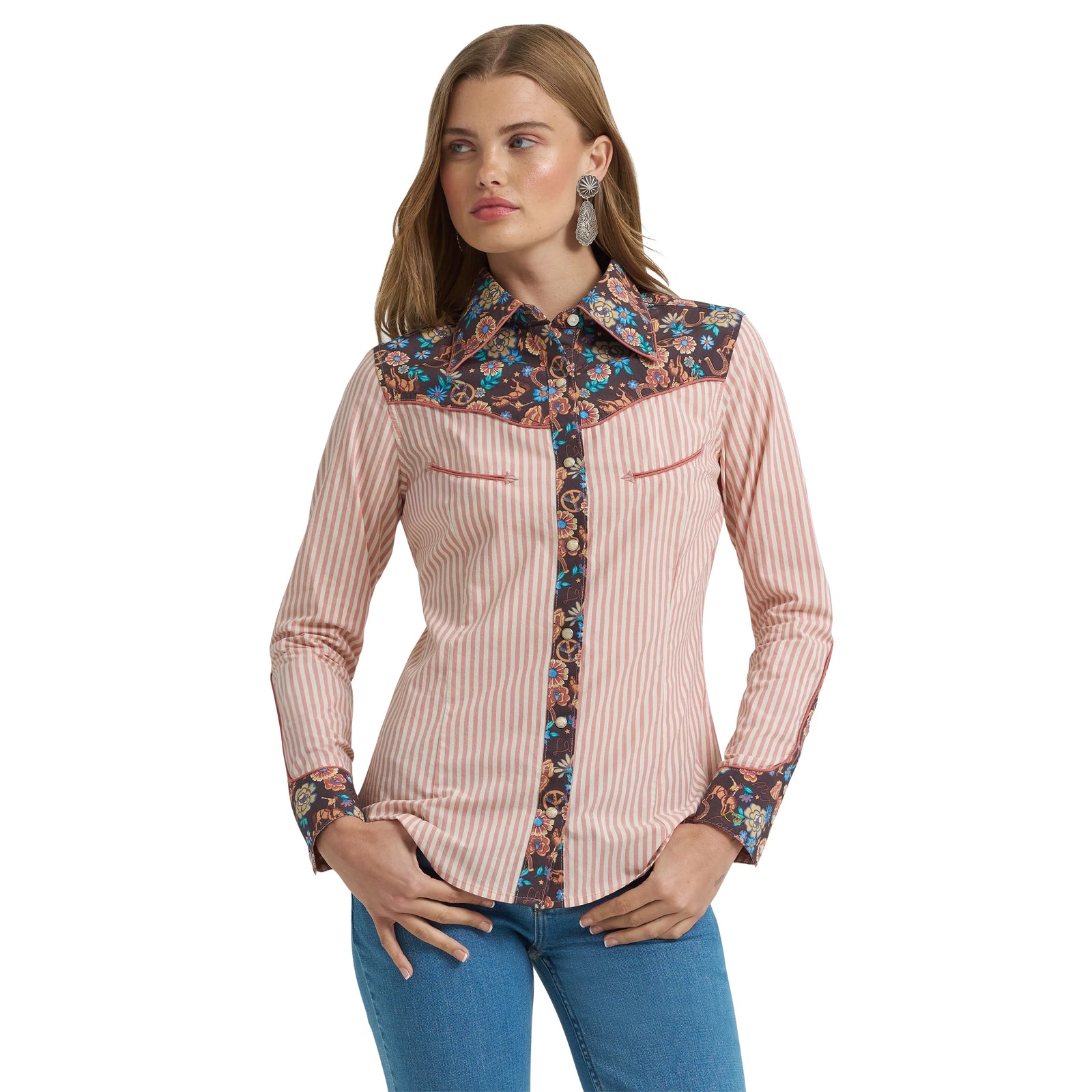 Wrangler X Women's Lainey Wilson Prairie Print Shirt