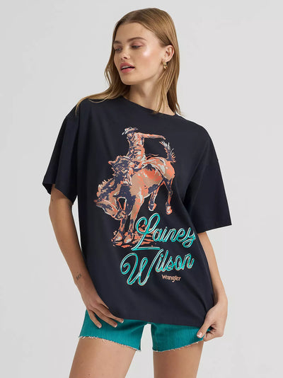Wrangler X Women's Lainey Wilson Work Don't Work Oversized Tee