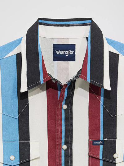 Wrangler Boy's Striped Brushpopper Western Shirt