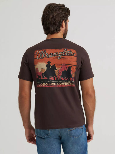 Wrangler Men's Cowboy At Sunset Graphic T-Shirt