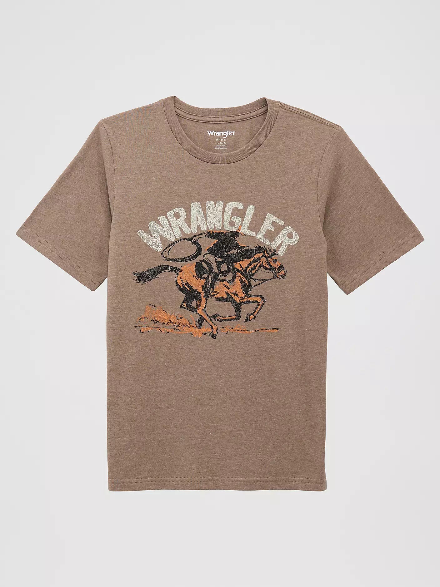 Wrangler Boy's Lassoing Cowboy Graphic T-Shirt