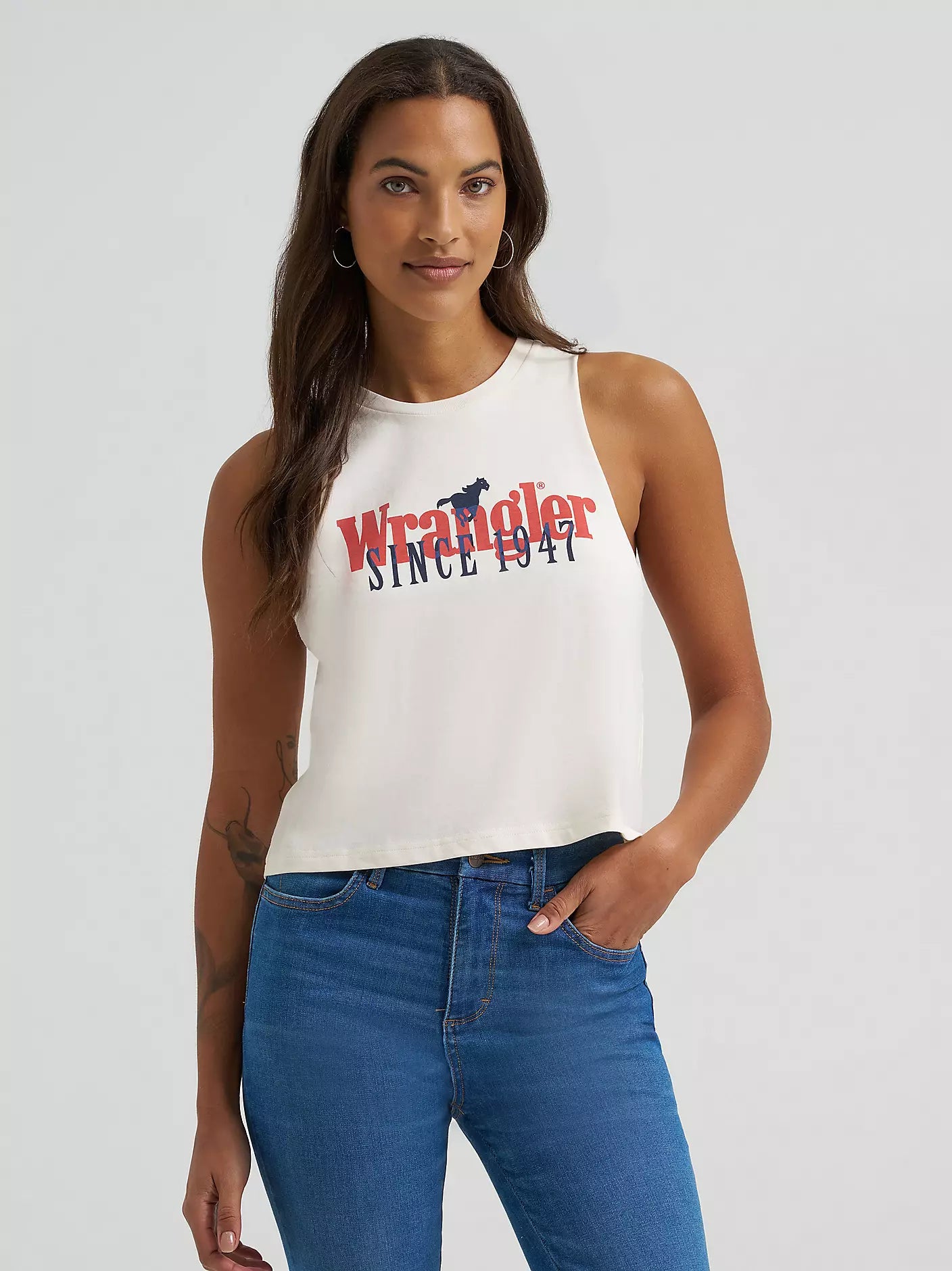 Wrangler Women's Since 1947 Layers Graphic Festival Tank