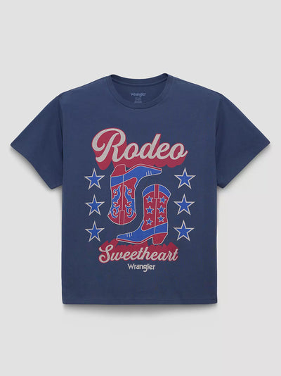 Wrangler Women's Rodeo Sweetheart Girlfriend Graphic Tee