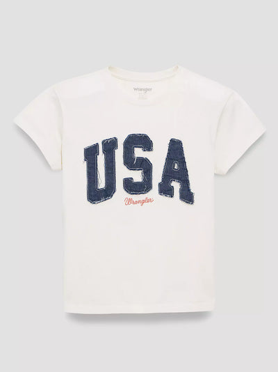 Wrangler Women's Denim USA Retro Graphic Tee
