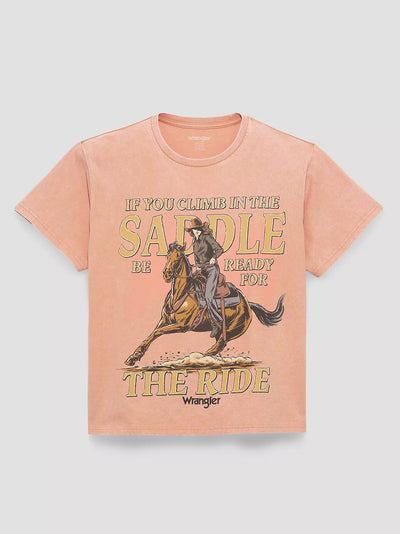 Wrangler Women's Climb in the Saddle Girlfriend Graphic Tee