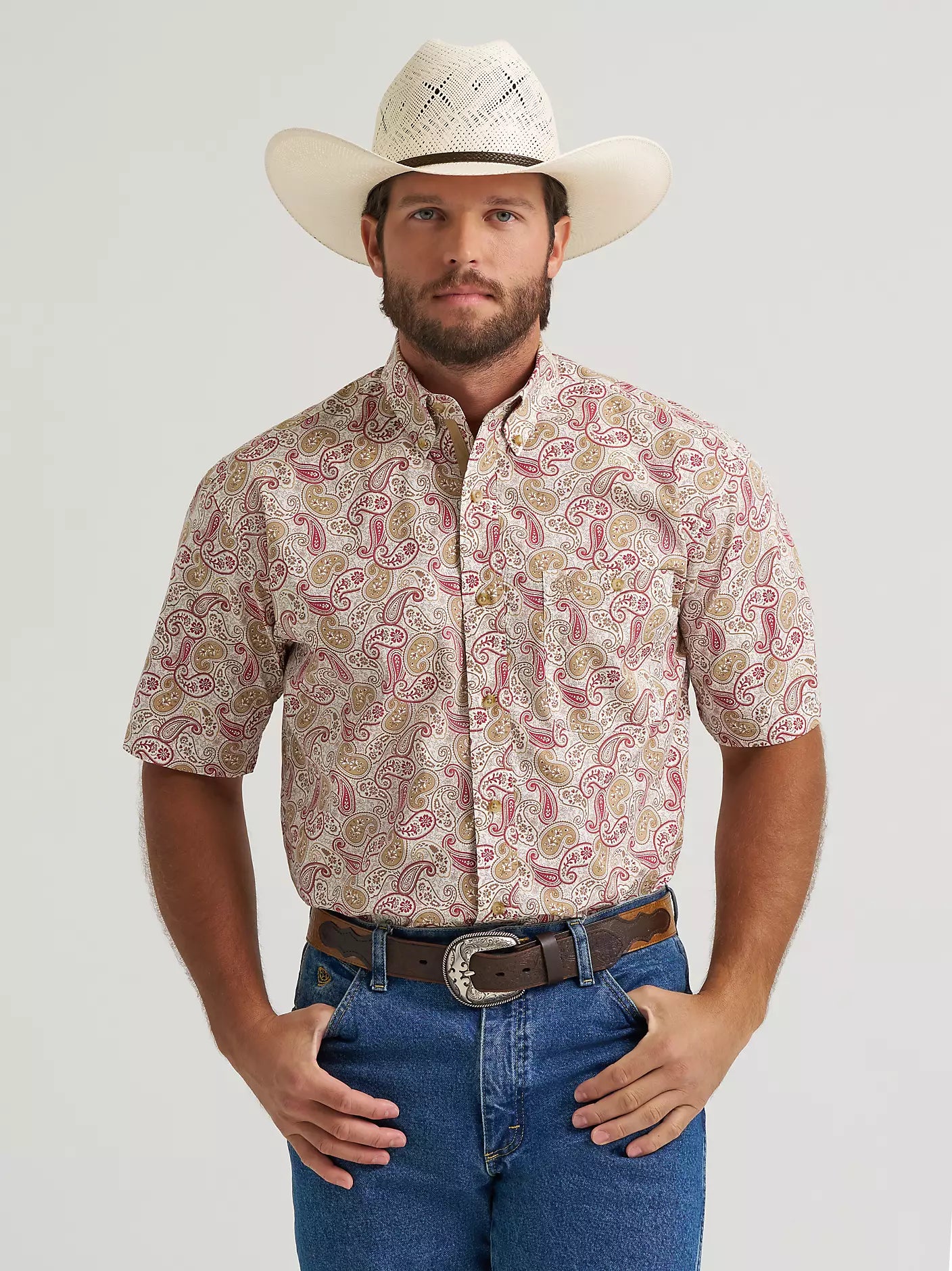 Wrangler Men's George Strait Paisley Shirt
