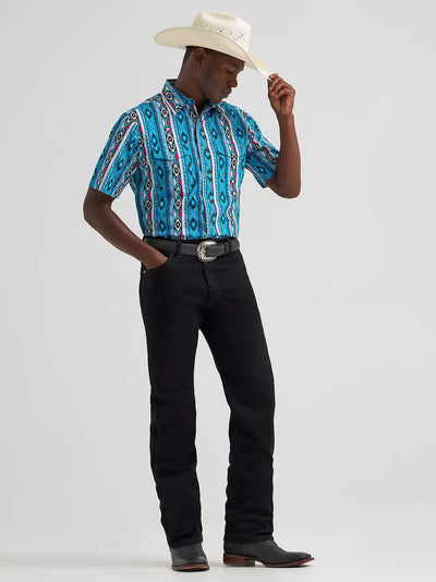 Wrangler Men's Checotah Short Sleeve Western Shirt