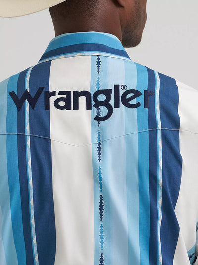 Wrangler Men's Logo Striped Shirt