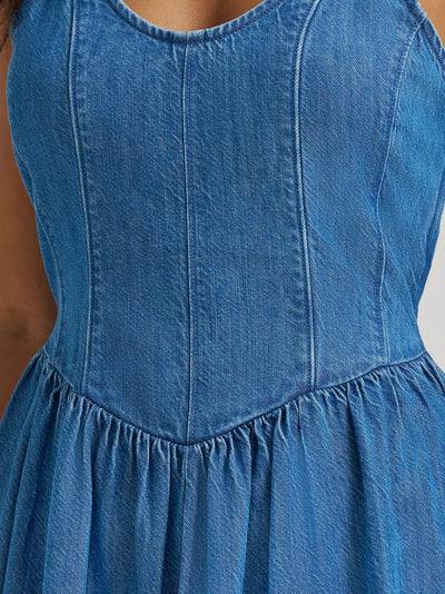 Wrangler Women's Princess Waist Denim Tank Dress