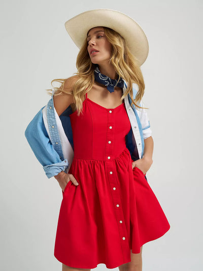 Wrangler Women's Americana Corset Snap Dress