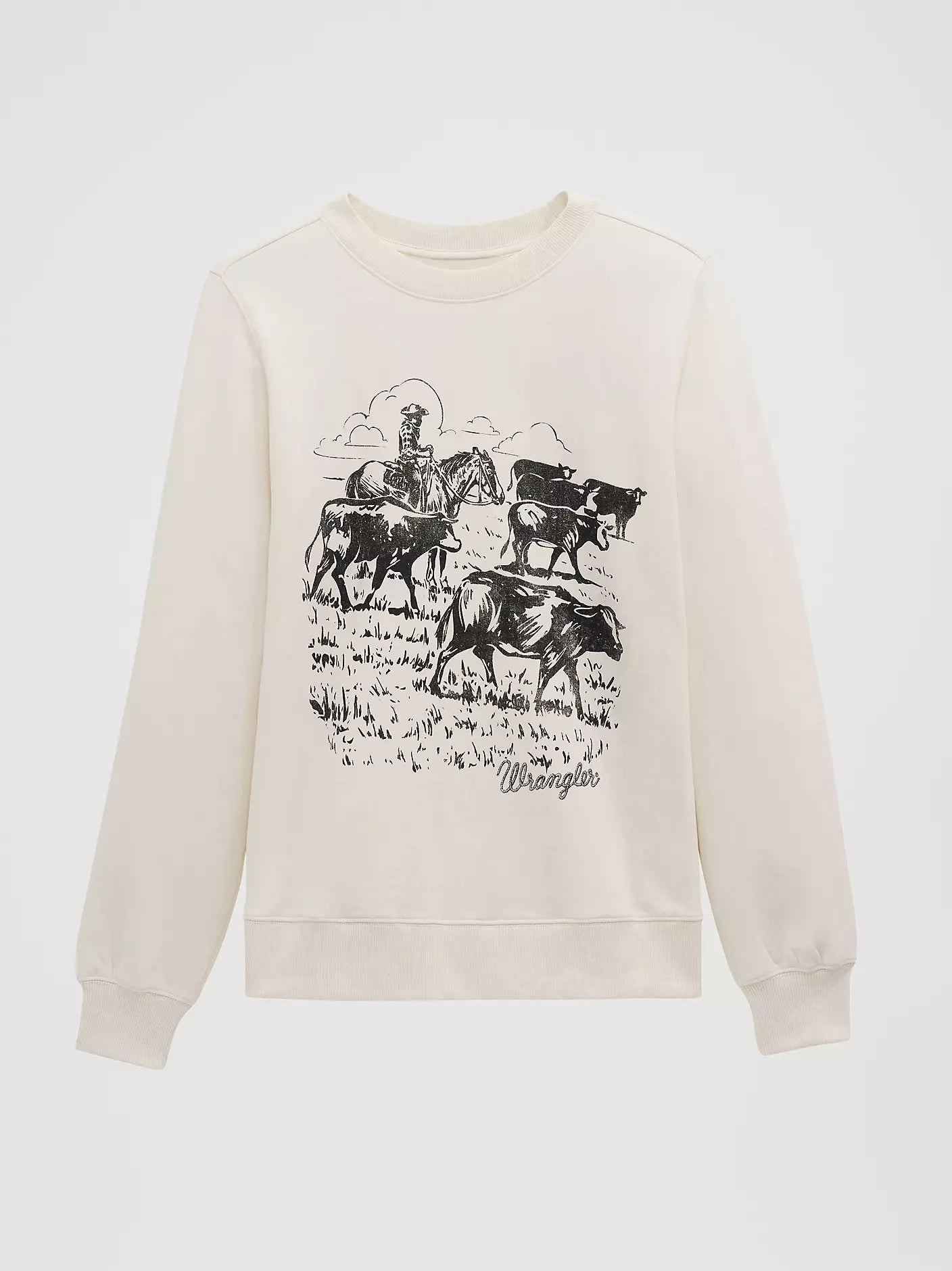 Wrangler Women's Cattle Drive Graphic Fleece Pullover