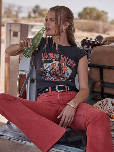 Wrangler X Lainey Wilson On Deck Shrunken Band Tee