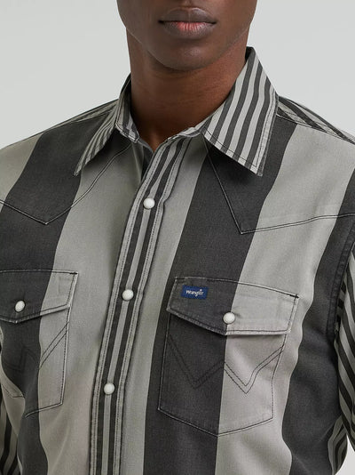 Wrangler Men's Vintage Inspired Brushpopper Workshirt