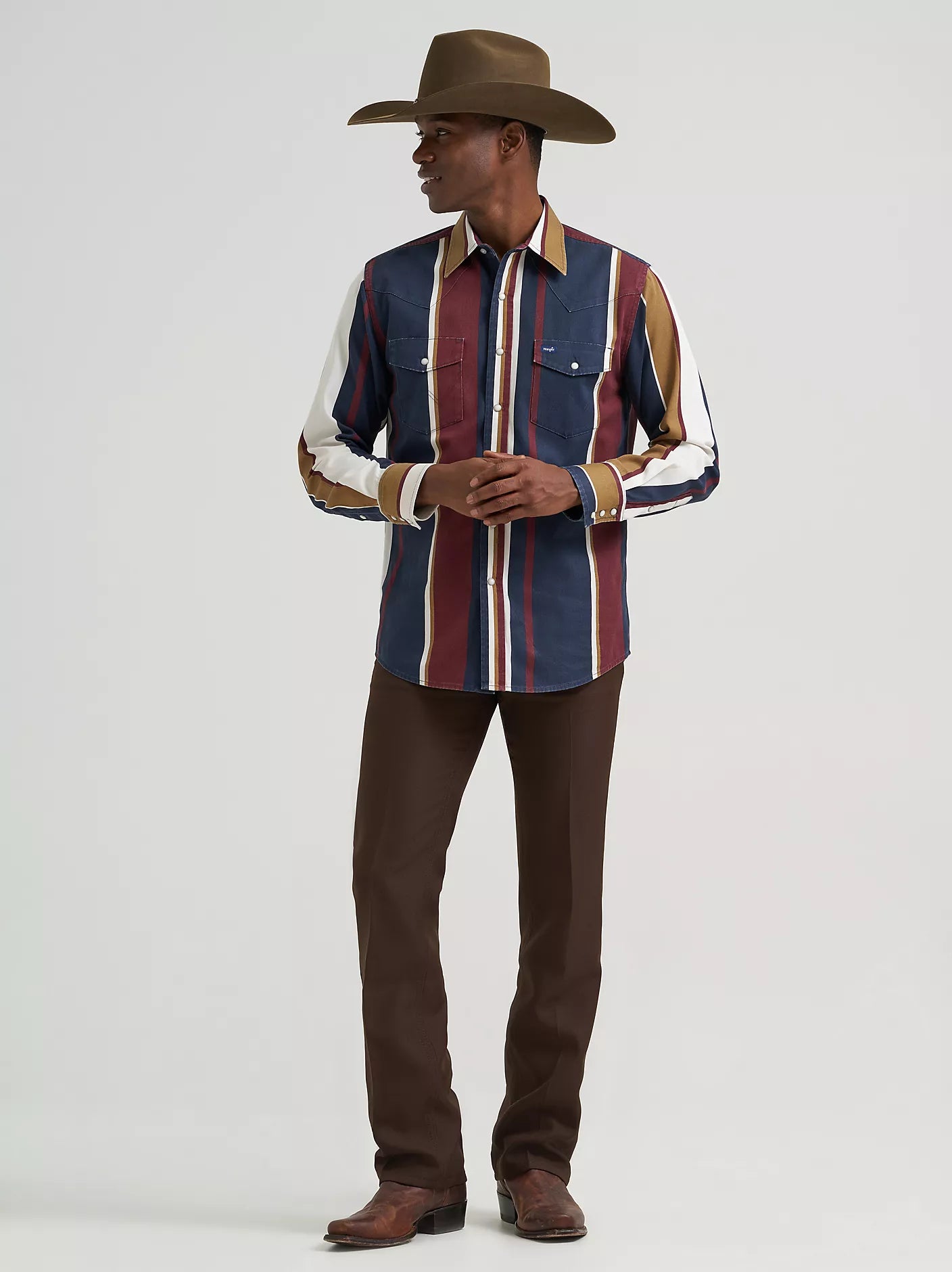 Wrangler Men's Vintage Inspired Brushpopper Workshirt