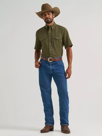 Wrangler Men's All Terrain Gear Performance Solid Shirt