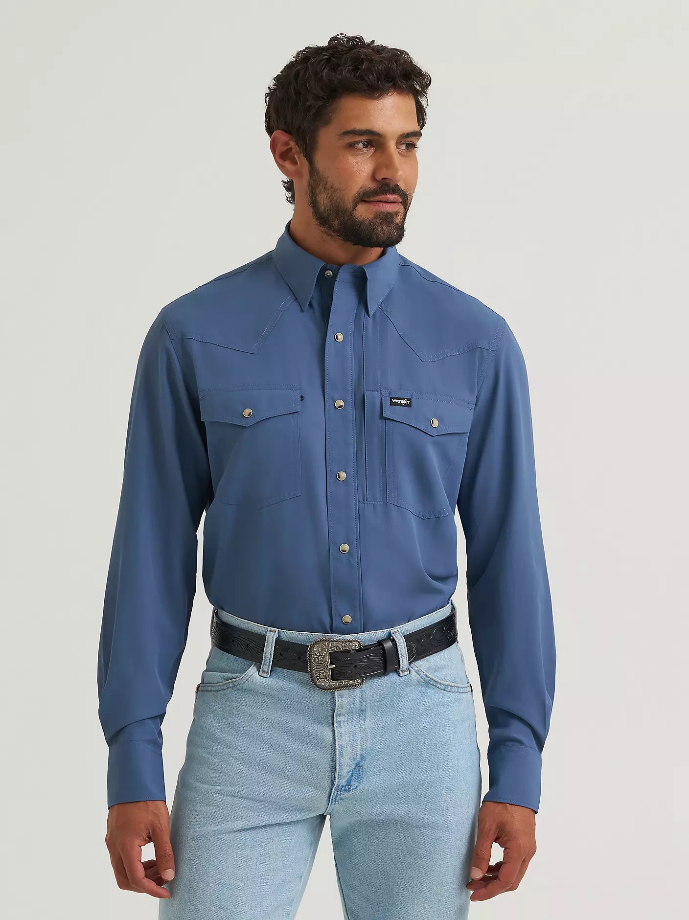 Wrangler Men's All Terrain Gear Performance Solid Shirt