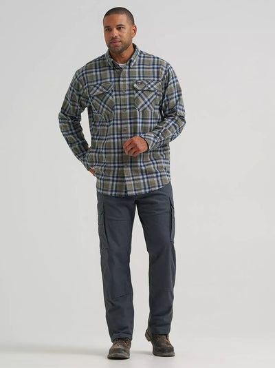 Wrangler Riggs Men's Workwear Flannel Foreman Work Shirt