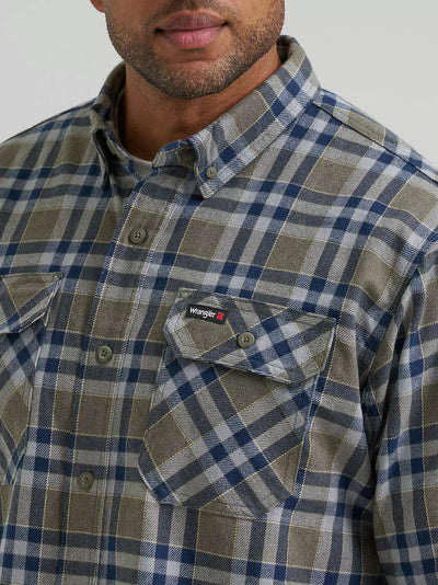Wrangler Riggs Men's Workwear Flannel Foreman Work Shirt