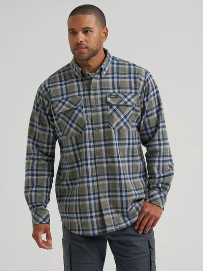 Wrangler Riggs Men's Workwear Flannel Foreman Work Shirt