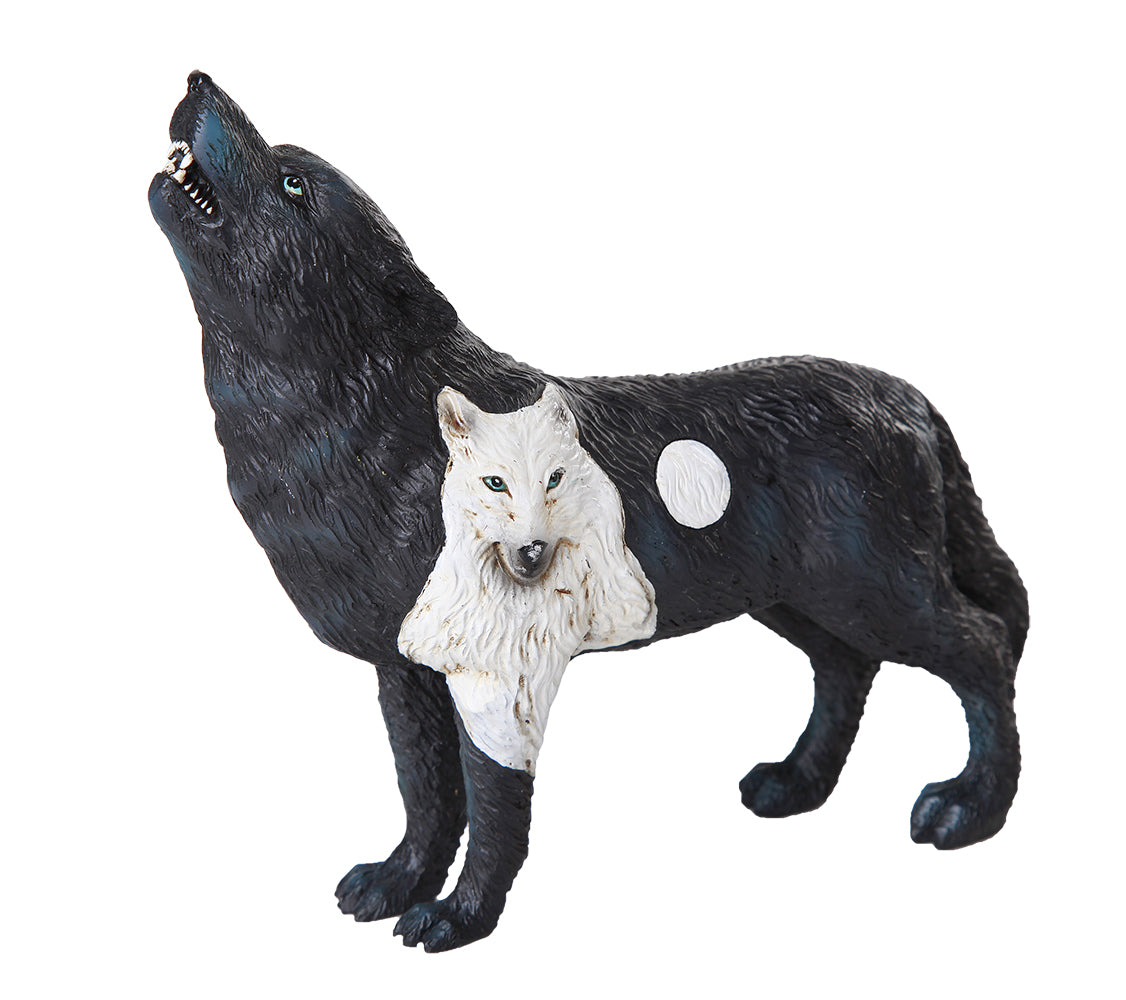 Pacific Trading Black Wolf Figurine