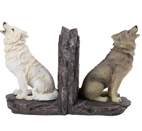 Pacific Trading Wolf Bookends