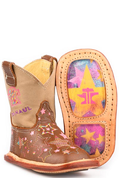Tin Haul Infants Stitched Star Vamp Western Boot