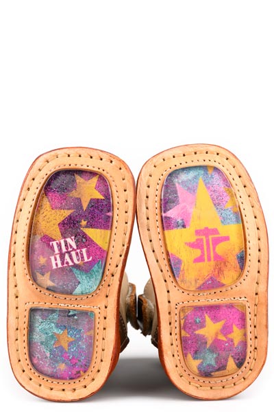 Tin Haul Infants Stitched Star Vamp Western Boot