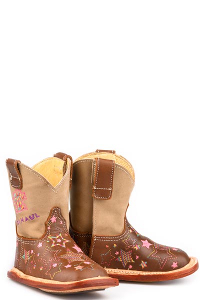 Tin Haul Infants Stitched Star Vamp Western Boot