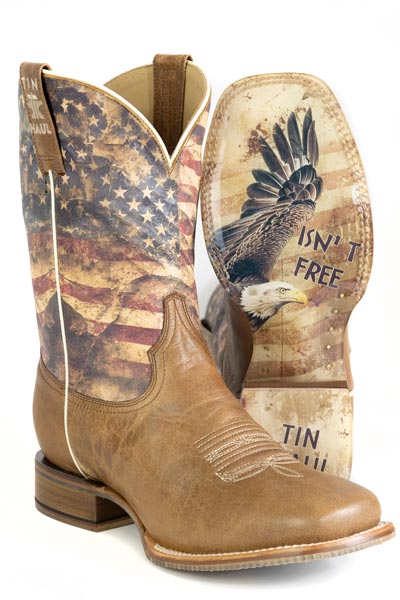 Tin Haul Men's Freedom Isn't Free Western Boot