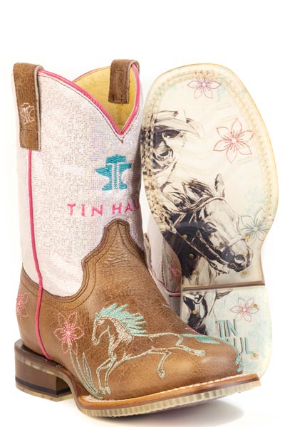 Tin Haul Big Kid's Sassy Western Boot