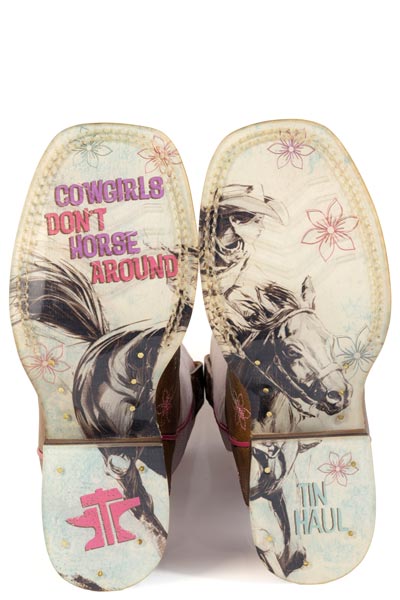 Tin Haul Big Kid's Sassy Western Boot