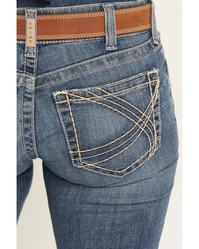 Ariat Women's Estelle Mid Rise Straight Let Jeans