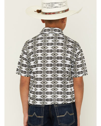 Ariat Boy's Southwestern Geo Print Polo Shirt