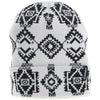 Hooey White with Black Aztec Beanie