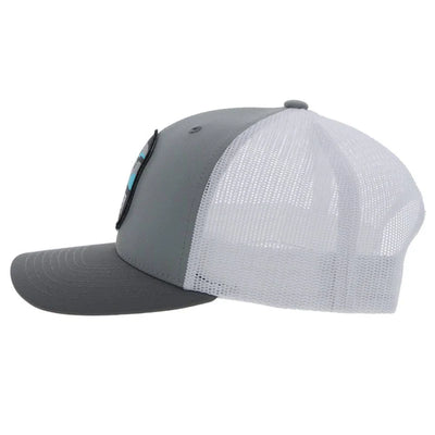 Hooey "Cheyenne" Grey & White Snapback Cap