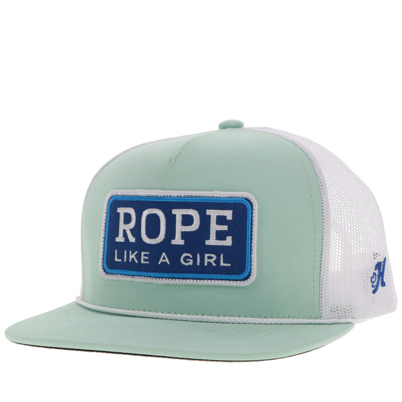 Hooey "Rope Like A Girl" Blue Patch Cap