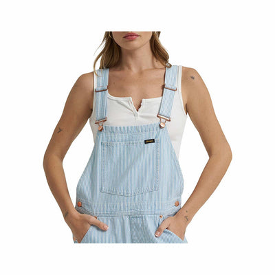 Wrangler Women's Lainey Wilson Denim Stripe Overalls