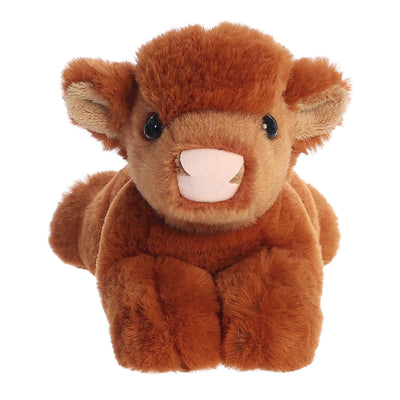 Aurora - Mini Flopsie - 8" Highland Cow Calf Stuffed Animal